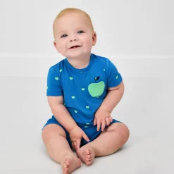 Bamboo Baby Clothes|Rompers<Little Sleepies Pocket Shorty Romper Tiny Orchard