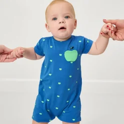 Bamboo Baby Clothes|Rompers<Little Sleepies Pocket Shorty Romper Tiny Orchard