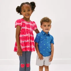 Tops & Tees|Tops & Tees<Little Sleepies Polo Shirt Tiny Orchard