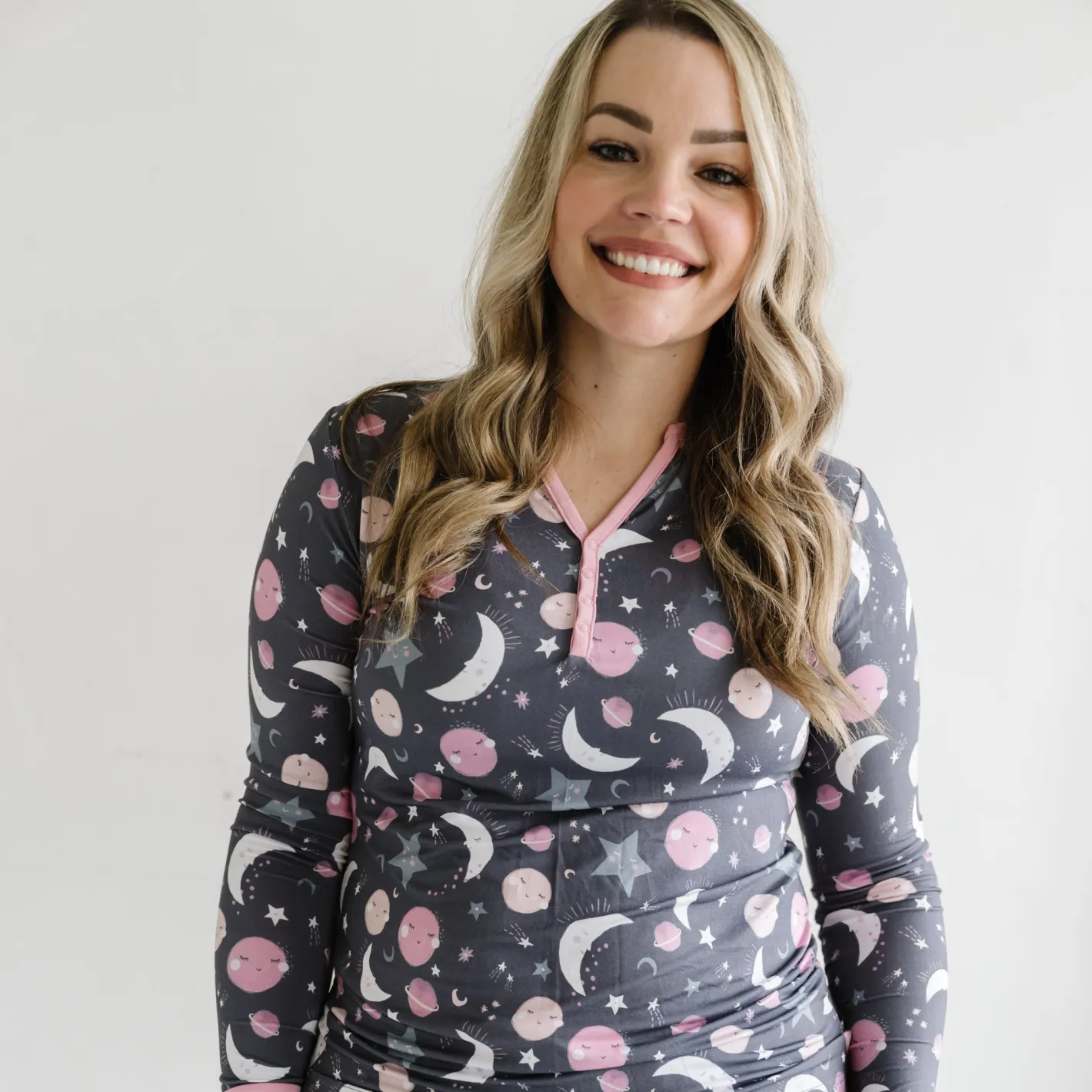 Mommy & Me|Mommy & Me<Little Sleepies Women's Pajama Top To the Moon & Back
