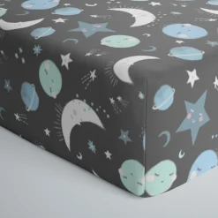 Sheets<Little Sleepies Fitted Crib Sheet To the Moon & Back