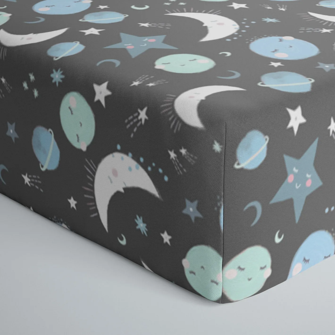 Sheets<Little Sleepies Fitted Crib Sheet To the Moon & Back