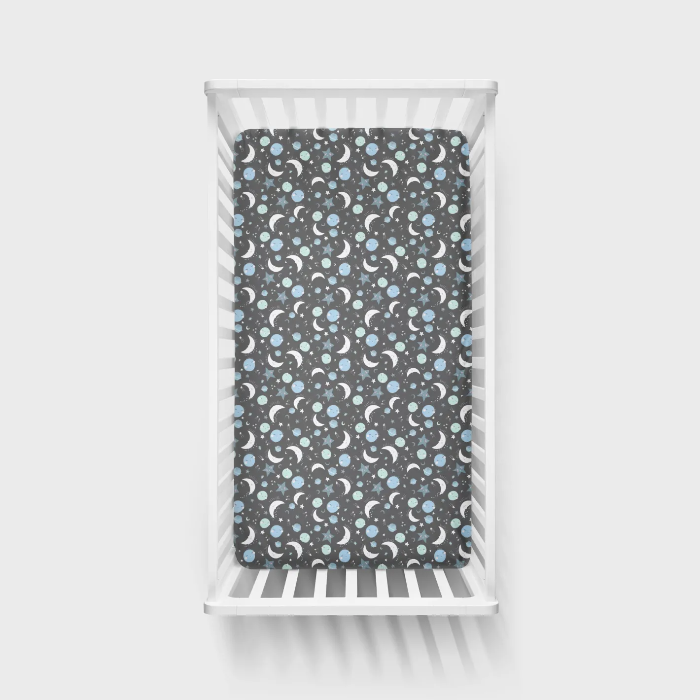 Sheets<Little Sleepies Fitted Crib Sheet To the Moon & Back