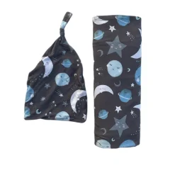 Layette|Swaddles<Little Sleepies Swaddle & Hat Set To the Moon & Back