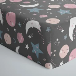 Sheets<Little Sleepies Fitted Crib Sheet To the Moon & Back