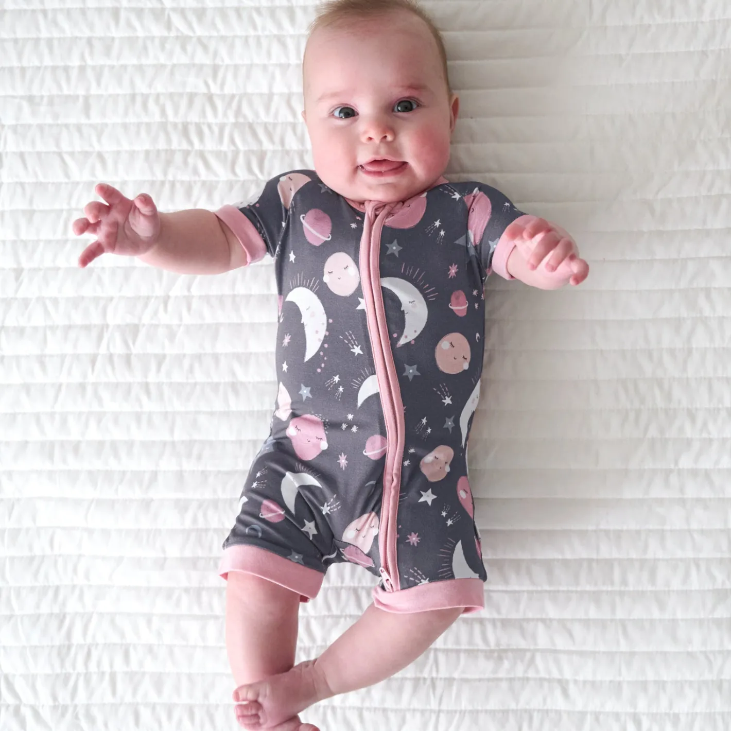 Zippies|Sibling Matching<Little Sleepies Shorty Zippy To the Moon & Back