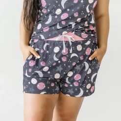 Mommy & Me|Mommy & Me<Little Sleepies Women's Pajama Shorts To the Moon & Back
