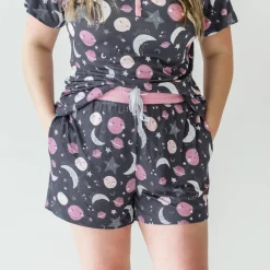 Mommy & Me|Mommy & Me<Little Sleepies Women's Pajama Shorts To the Moon & Back