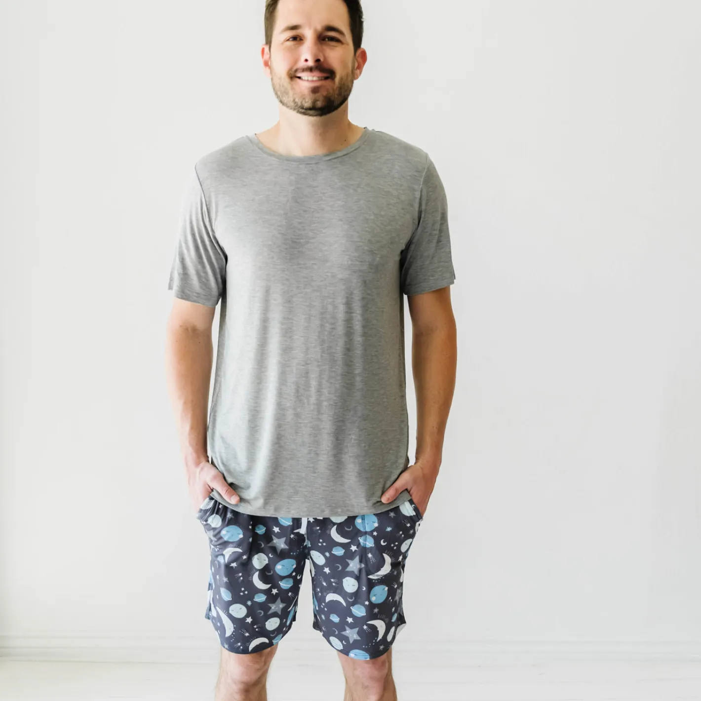 Daddy & Me|Men's<Little Sleepies Men's Pajama Shorts To the Moon & Back