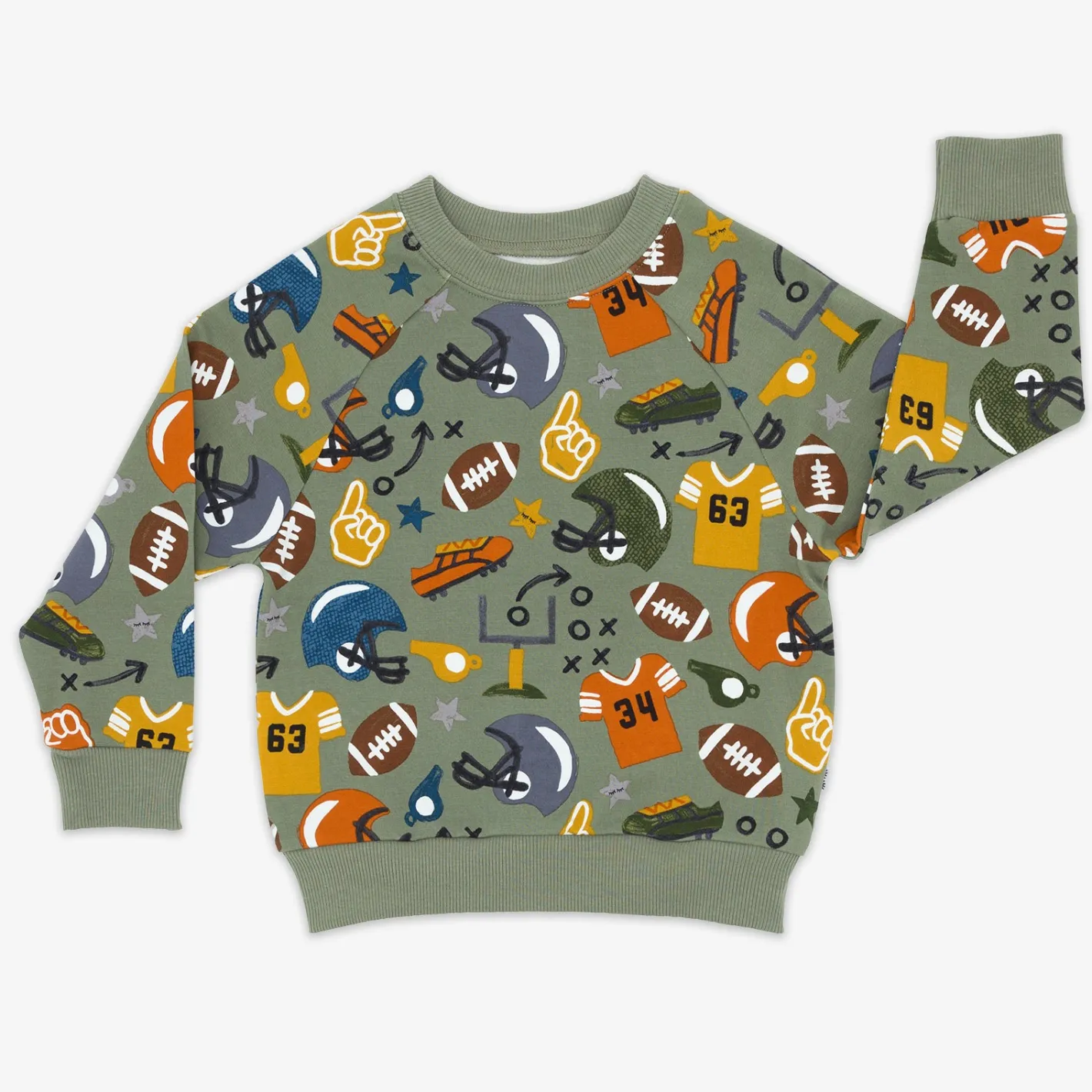 Tops & Tees|Tops & Tees<Little Sleepies Crewneck Sweatshirt Touchdown Time