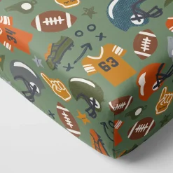 Sheets<Little Sleepies Fitted Crib Sheet Touchdown Time