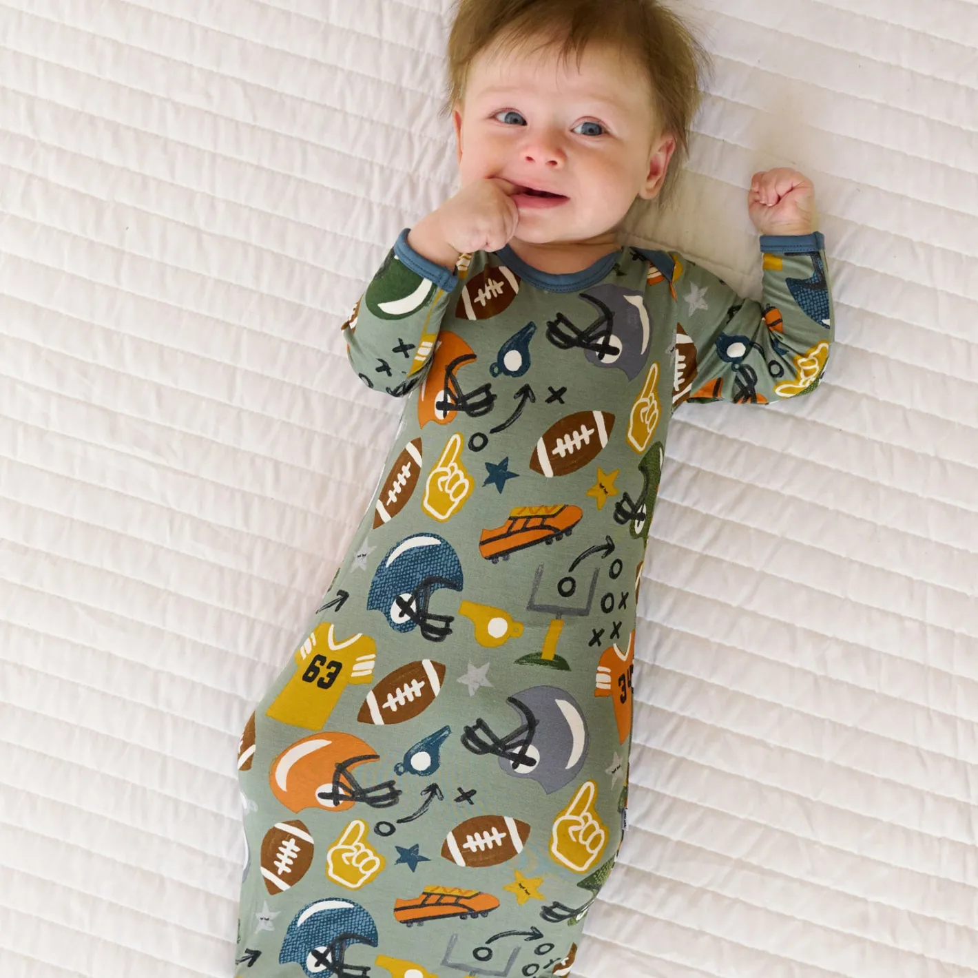 Layette|Infant Gowns<Little Sleepies Infant Gown Touchdown Time