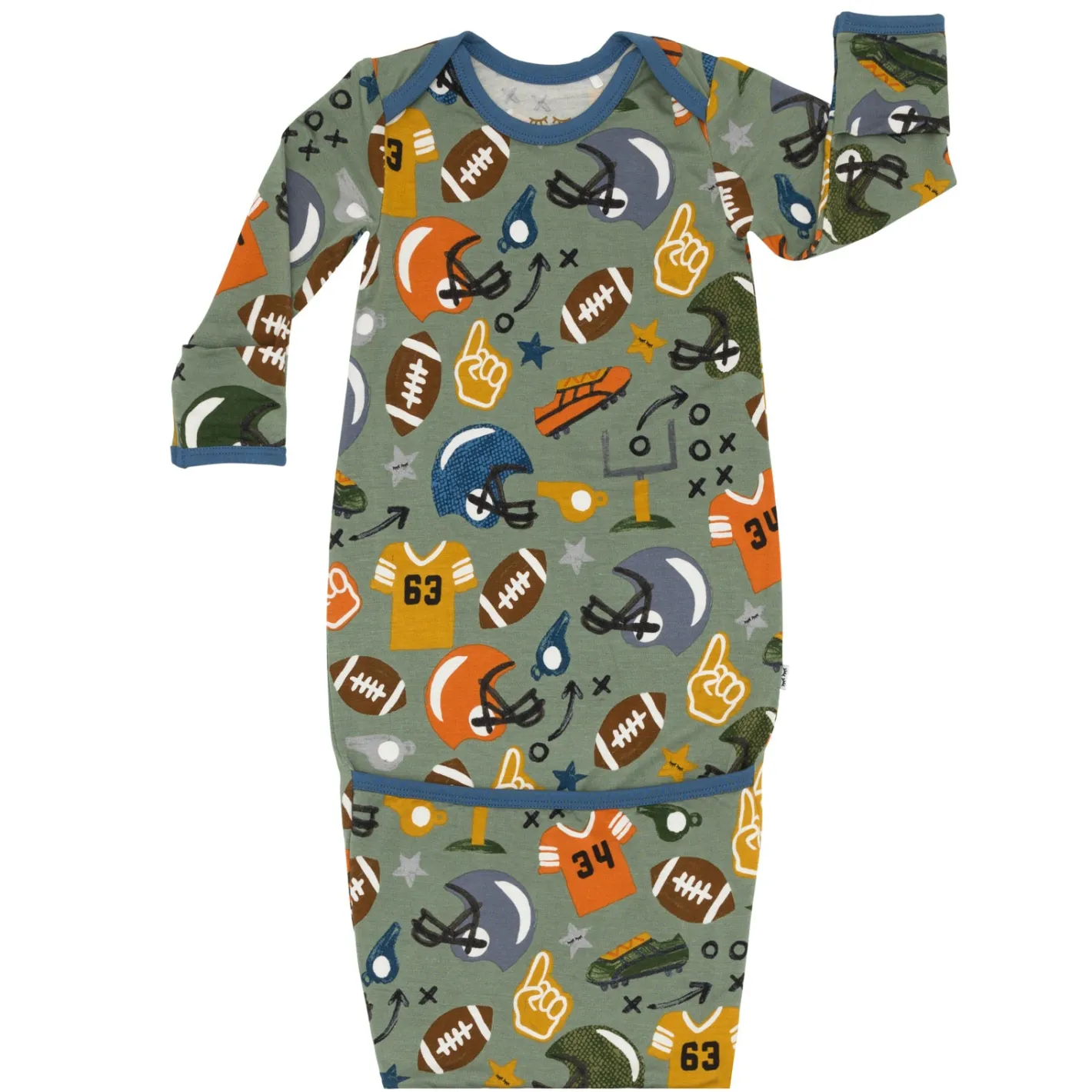 Layette|Infant Gowns<Little Sleepies Infant Gown Touchdown Time