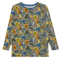 Daddy & Me|Full Family Matching<Little Sleepies Men's Pajama Top Touchdown Time