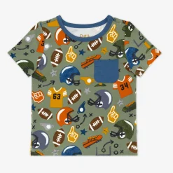 Tops & Tees|Tops & Tees<Little Sleepies Pocket Tee Touchdown Time