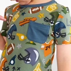 Tops & Tees|Tops & Tees<Little Sleepies Pocket Tee Touchdown Time