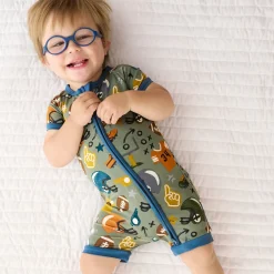 Zippies|Mommy & Me<Little Sleepies Shorty Zippy Touchdown Time