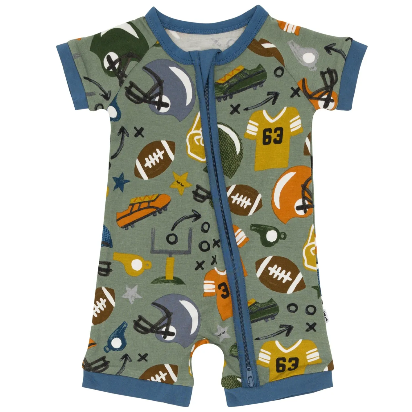 Zippies|Mommy & Me<Little Sleepies Shorty Zippy Touchdown Time