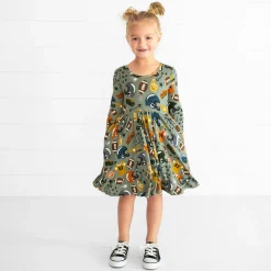 Dresses|Dresses<Little Sleepies Twirl Dress Touchdown Time