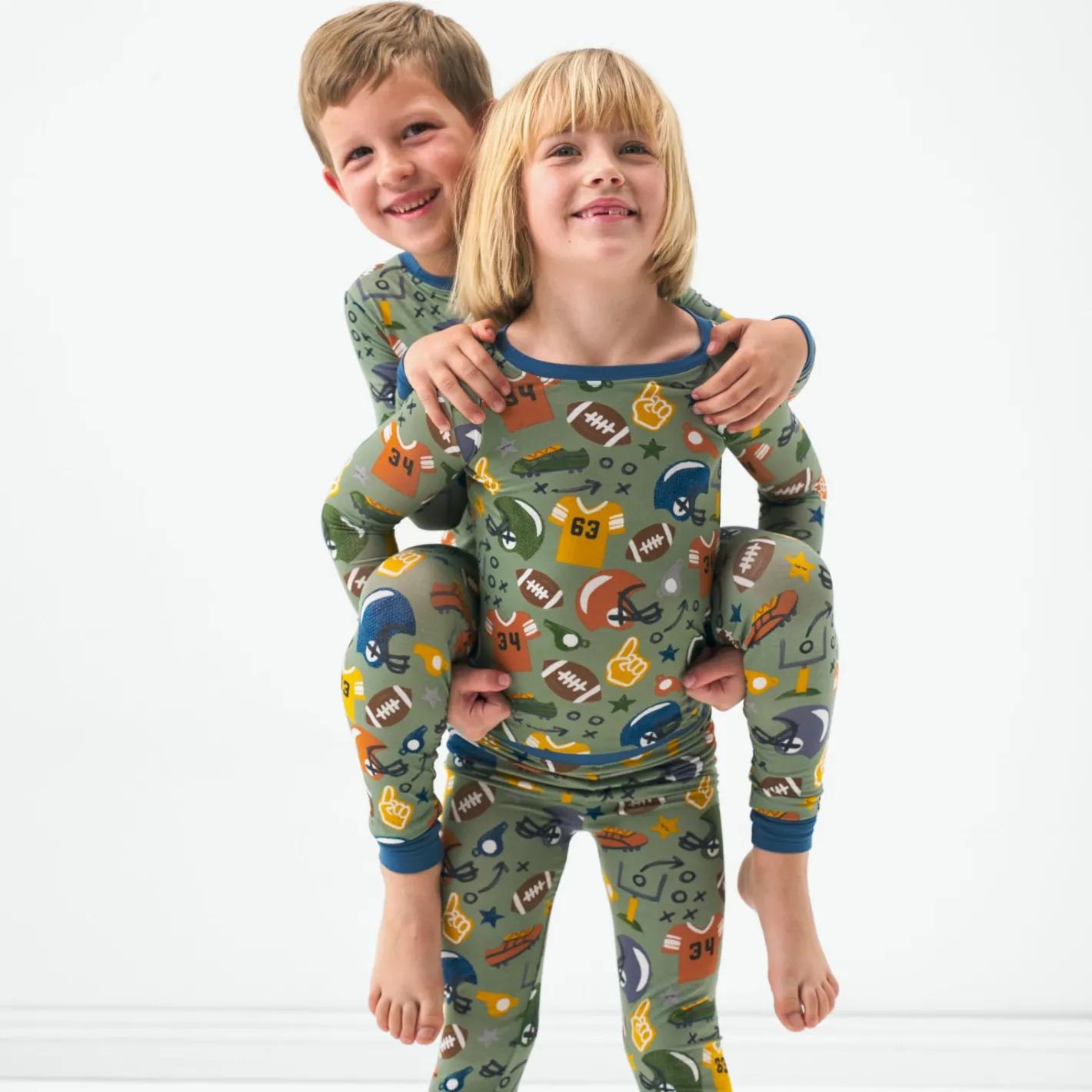 Two-Piece Pj Sets|Two-Piece Pj Sets<Little Sleepies Two-Piece Pajama Set Touchdown Time