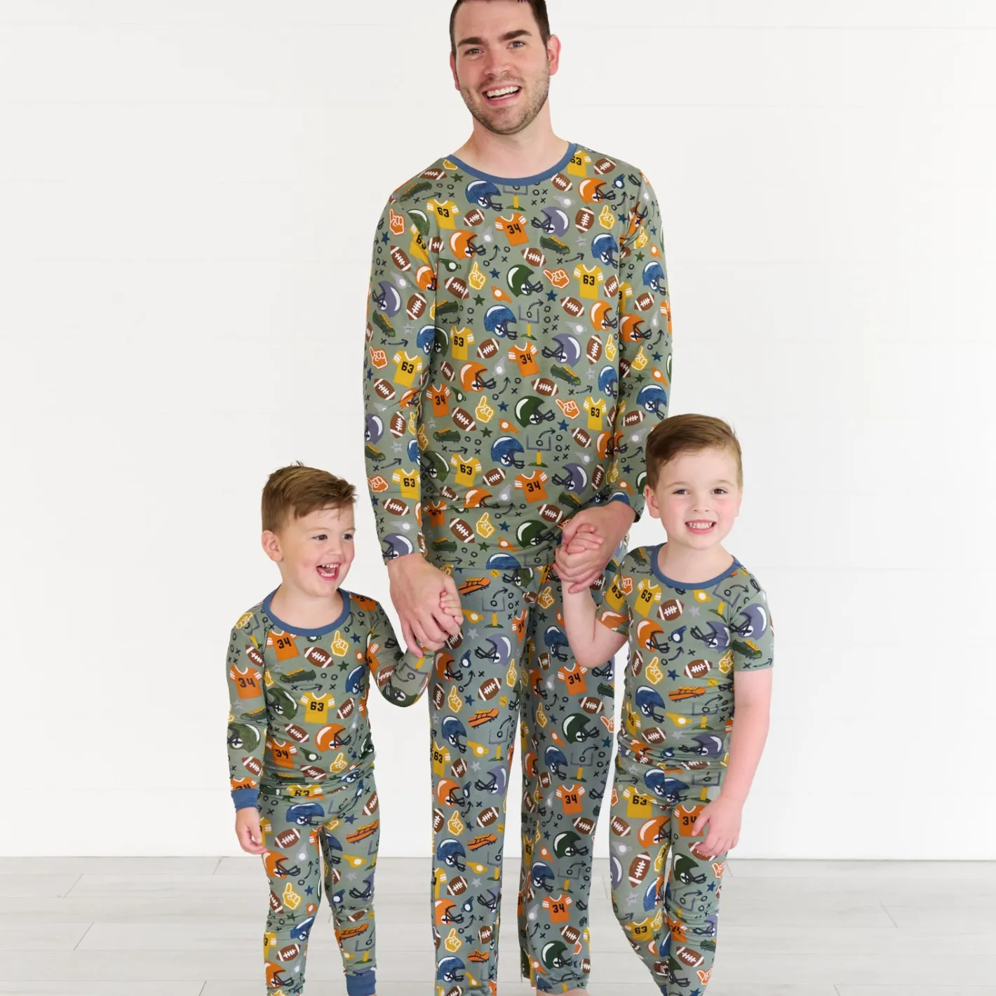 Two-Piece Pj Sets|Two-Piece Pj Sets<Little Sleepies Two-Piece Pajama Set Touchdown Time