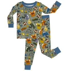 Two-Piece Pj Sets|Two-Piece Pj Sets<Little Sleepies Two-Piece Pajama Set Touchdown Time