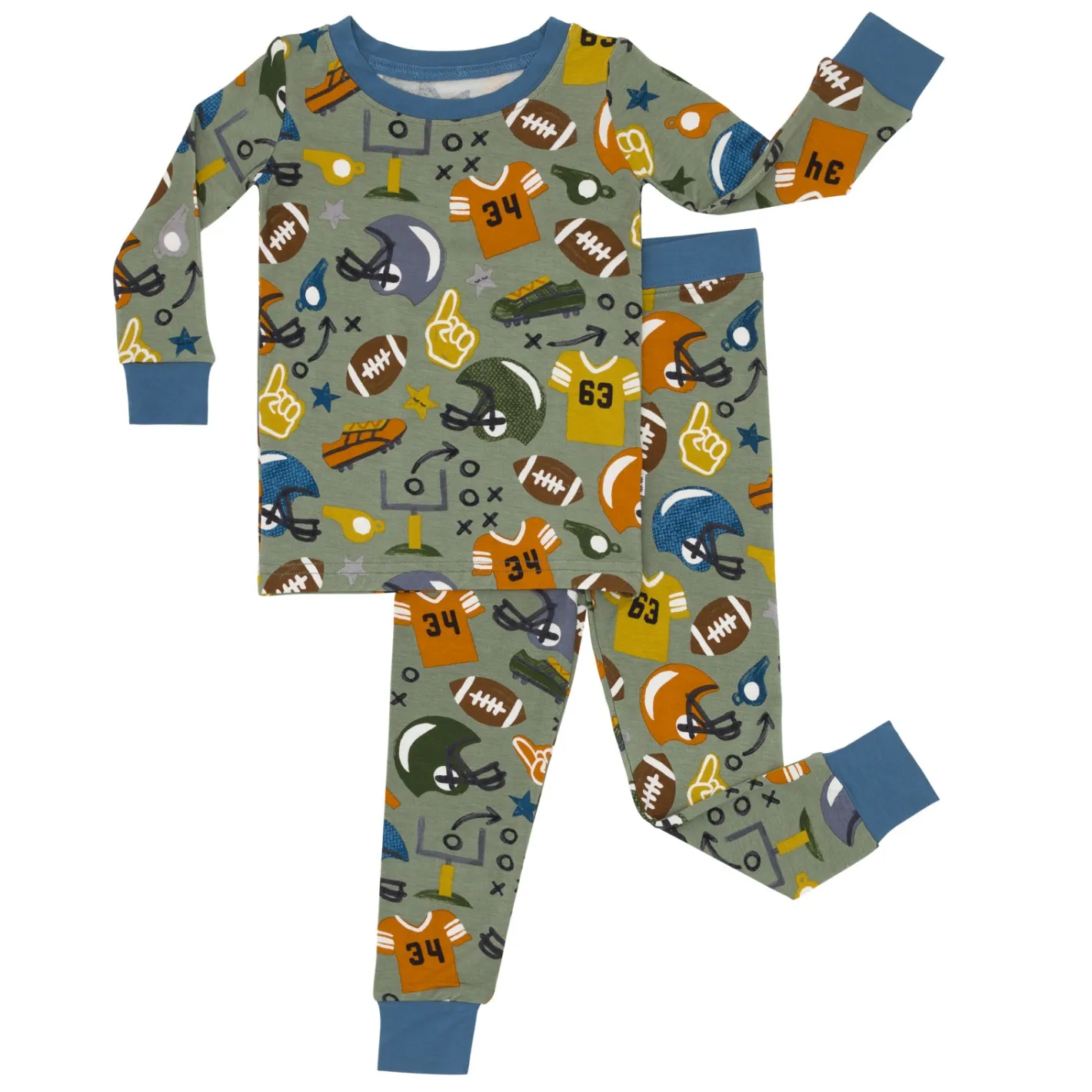 Two-Piece Pj Sets|Two-Piece Pj Sets<Little Sleepies Two-Piece Pajama Set Touchdown Time