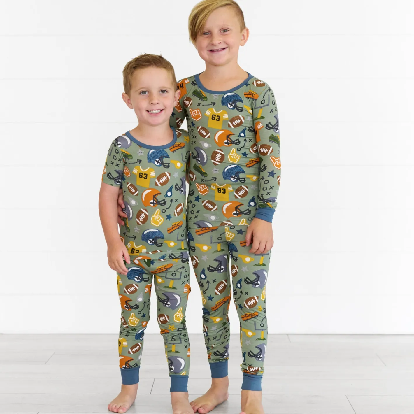 Two-Piece Pj Sets|Two-Piece Pj Sets<Little Sleepies Two-Piece Pajama Set Touchdown Time