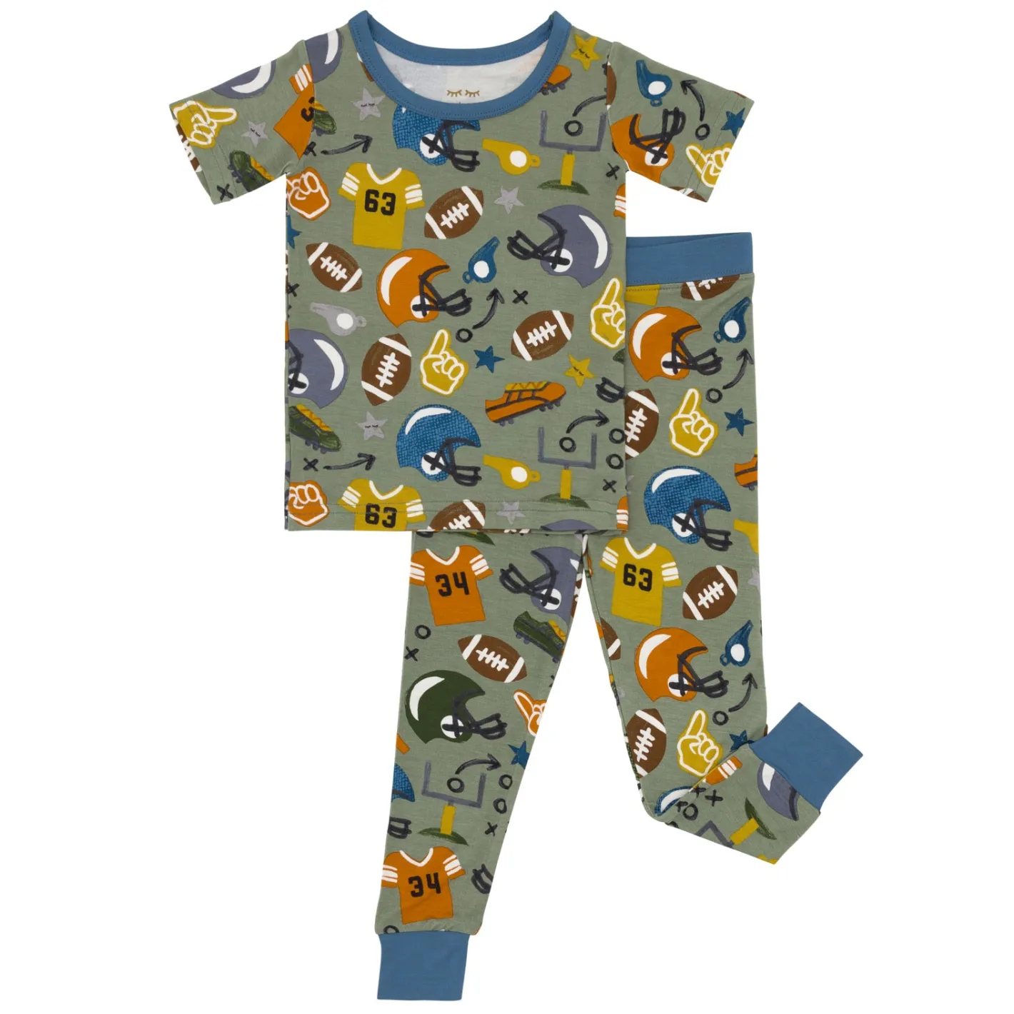 Two-Piece Pj Sets|Two-Piece Pj Sets<Little Sleepies Two-Piece Pajama Set Touchdown Time