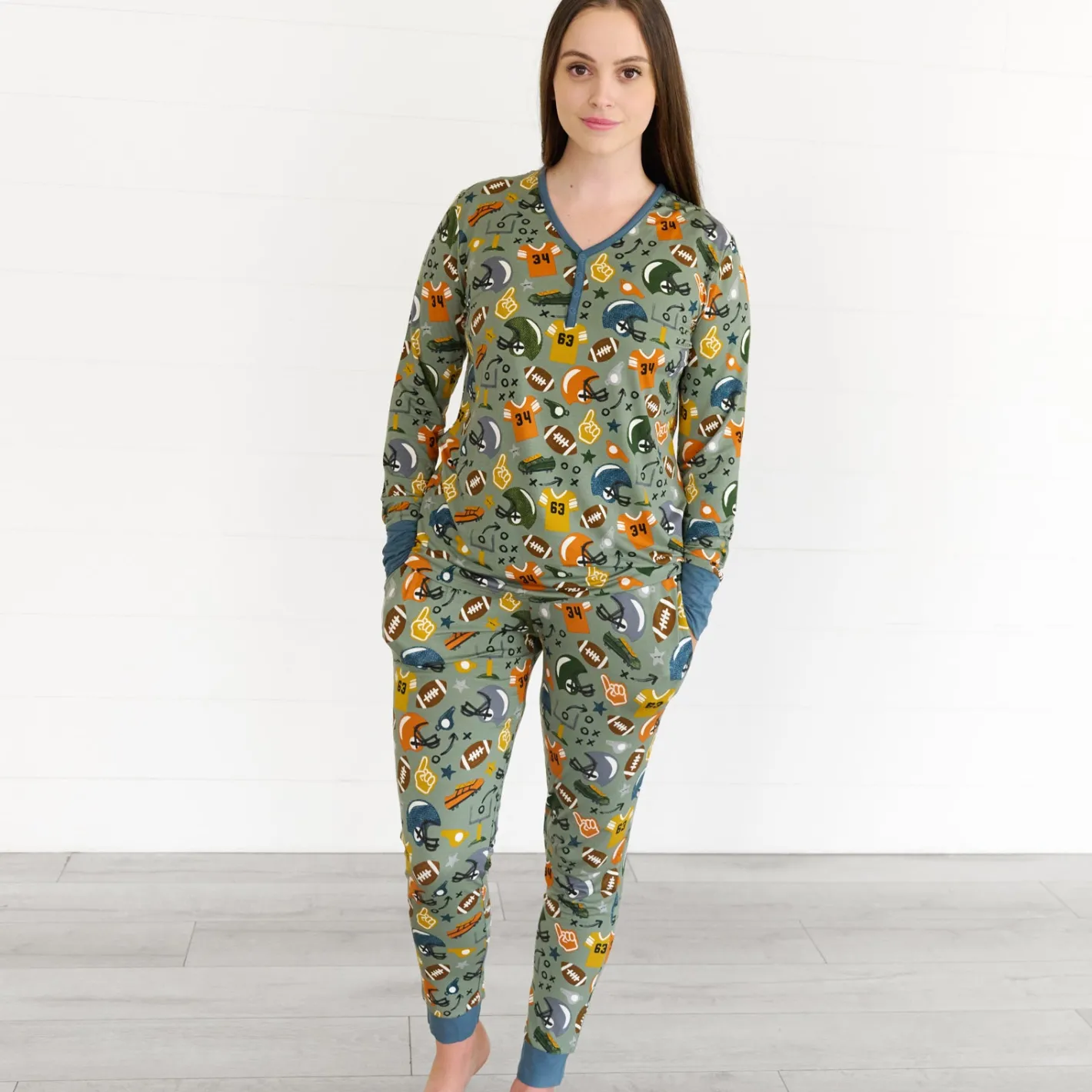 Mommy & Me|Mommy & Me<Little Sleepies Women's Pajama Pants Touchdown Time