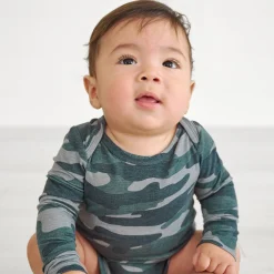 Bamboo Baby Clothes|Everyday Essentials<Little Sleepies Bodysuit Vintage Camo