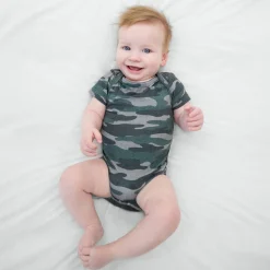 Bamboo Baby Clothes|Everyday Essentials<Little Sleepies Bodysuit Vintage Camo