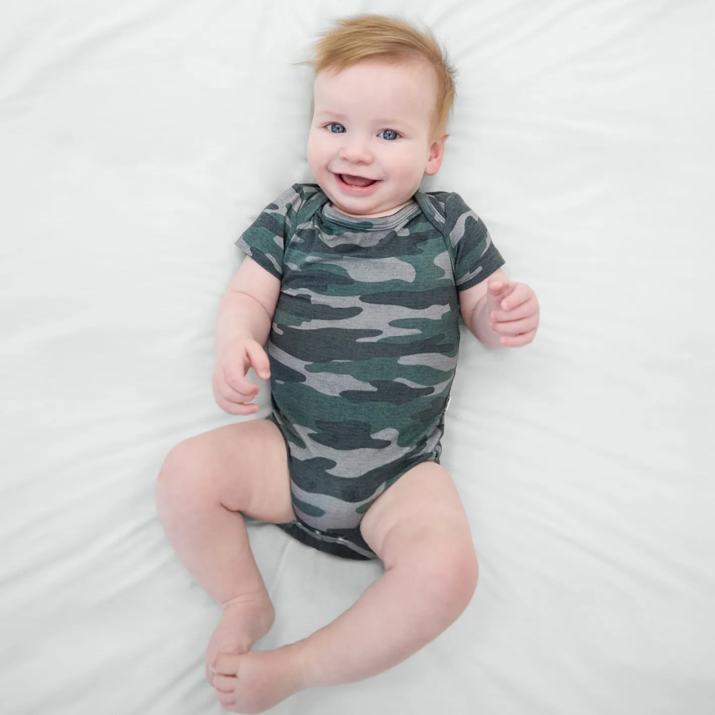 Bamboo Baby Clothes|Everyday Essentials<Little Sleepies Bodysuit Vintage Camo