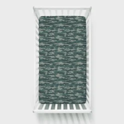 Sheets<Little Sleepies Fitted Crib Sheet Vintage Camo