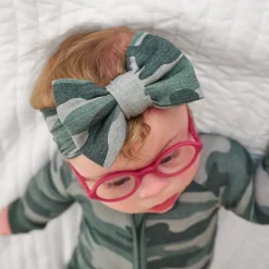 Hats & Headbands<Little Sleepies Luxe Bow Headband Vintage Camo