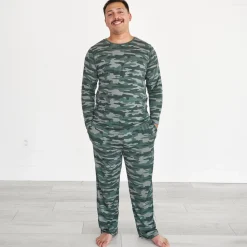 Daddy & Me|Full Family Matching<Little Sleepies Men's Pajama Top Vintage Camo