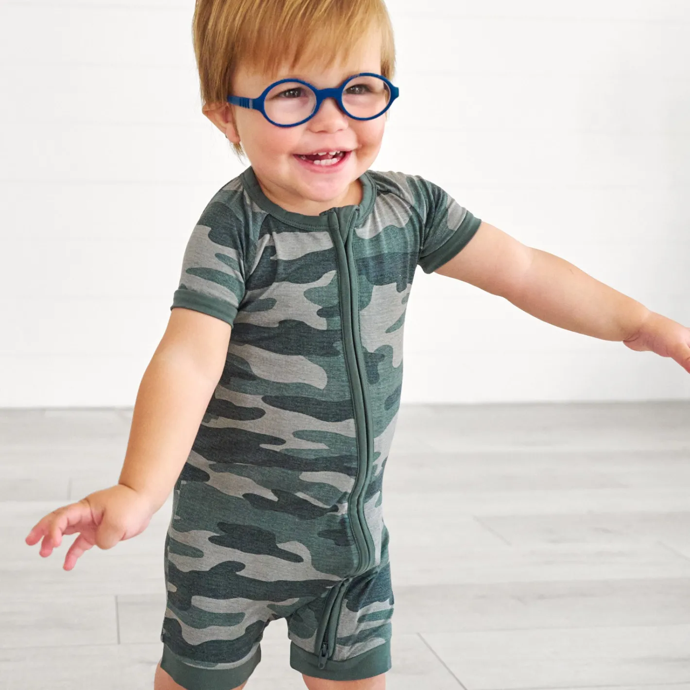 Zippies|Mommy & Me<Little Sleepies Shorty Zippy Vintage Camo