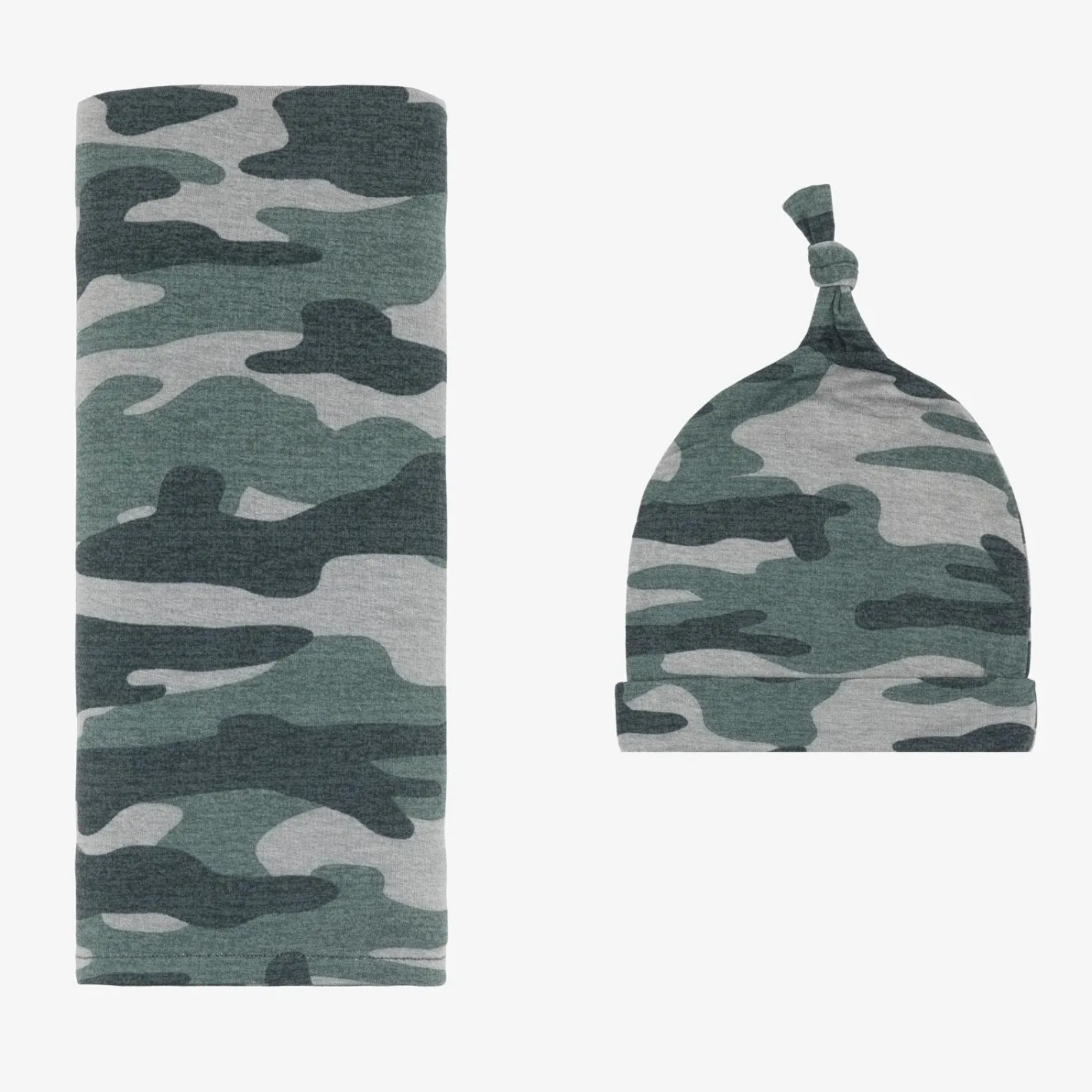 Layette|Swaddles<Little Sleepies Swaddle & Hat Set Vintage Camo