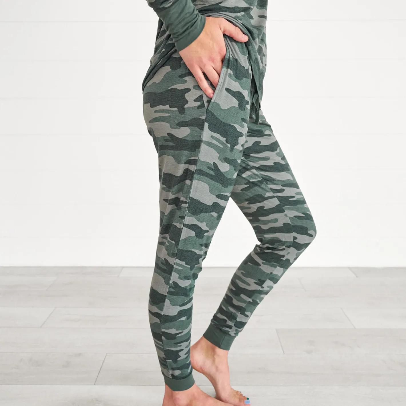Mommy & Me|Mommy & Me<Little Sleepies Women's Pajama Pants Vintage Camo