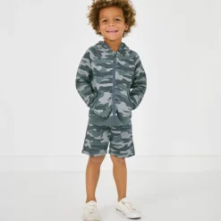 Everyday Essentials|Everyday Essentials<Little Sleepies Zip Hoodie Vintage Camo