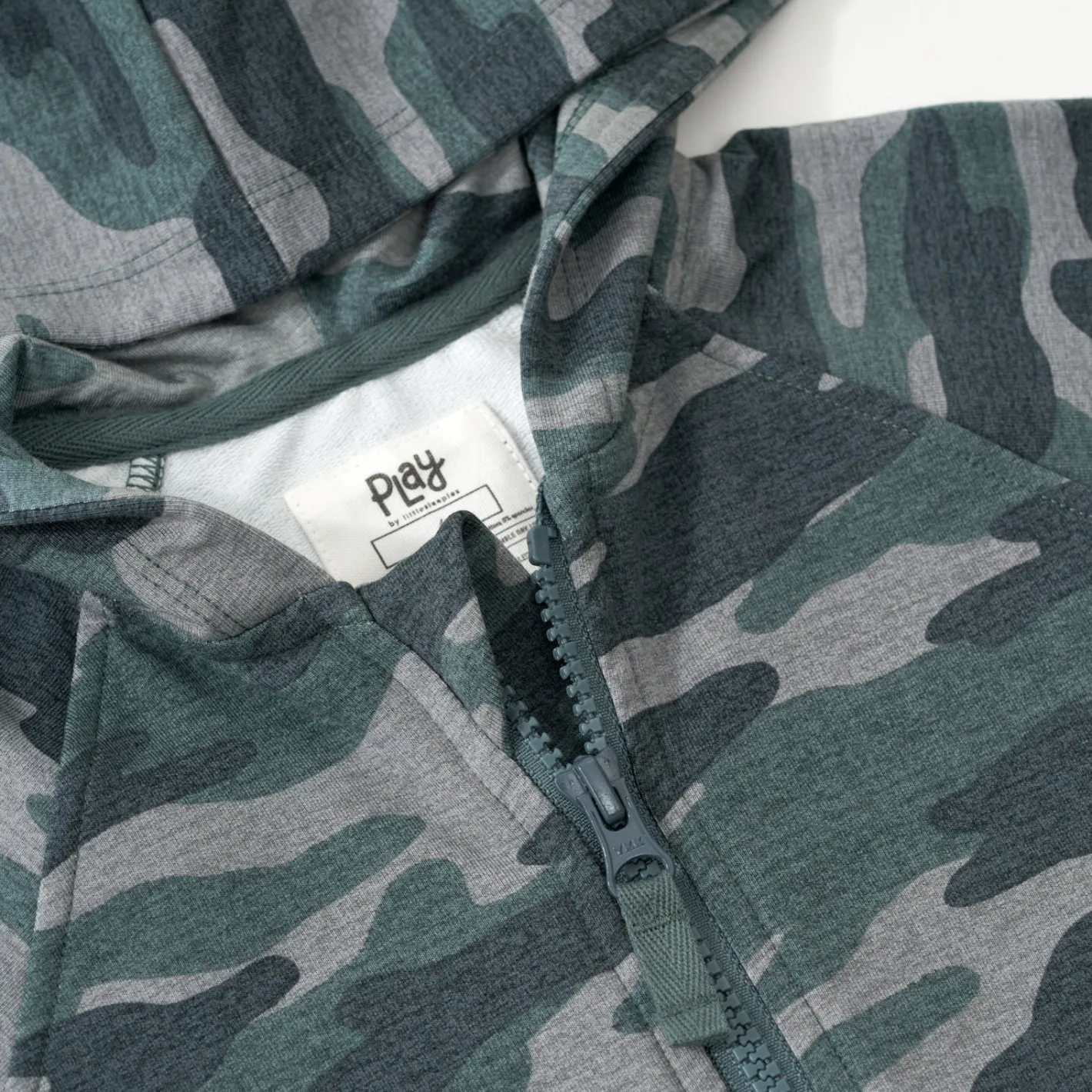 Everyday Essentials|Everyday Essentials<Little Sleepies Zip Hoodie Vintage Camo