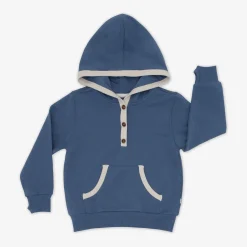 Tops & Tees|Tops & Tees<Little Sleepies Henley Hoodie Vintage Navy