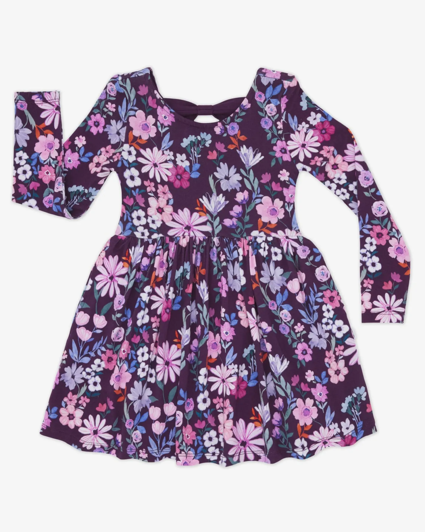 Dresses|Dresses<Little Sleepies Bow Back Skater Dress Violet Meadow