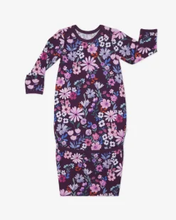 Layette|Infant Gowns<Little Sleepies Infant Gown Violet Meadow