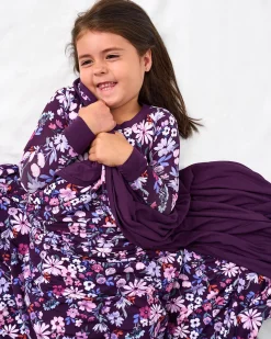 Cloud Blankets|Cloud Blankets<Little Sleepies Large Cloud Blanket® Violet Meadow