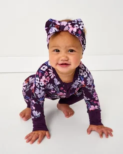 Hats & Headbands<Little Sleepies Luxe Bow Headband Violet Meadow