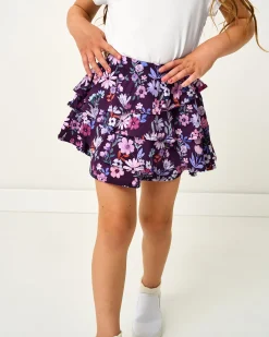 Bottoms|Bottoms<Little Sleepies Ruffle Skort Violet Meadow