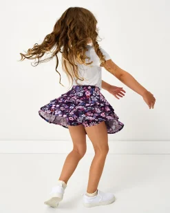 Bottoms|Bottoms<Little Sleepies Ruffle Skort Violet Meadow