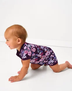 Zippies|Mommy & Me<Little Sleepies Shorty Zippy Violet Meadow