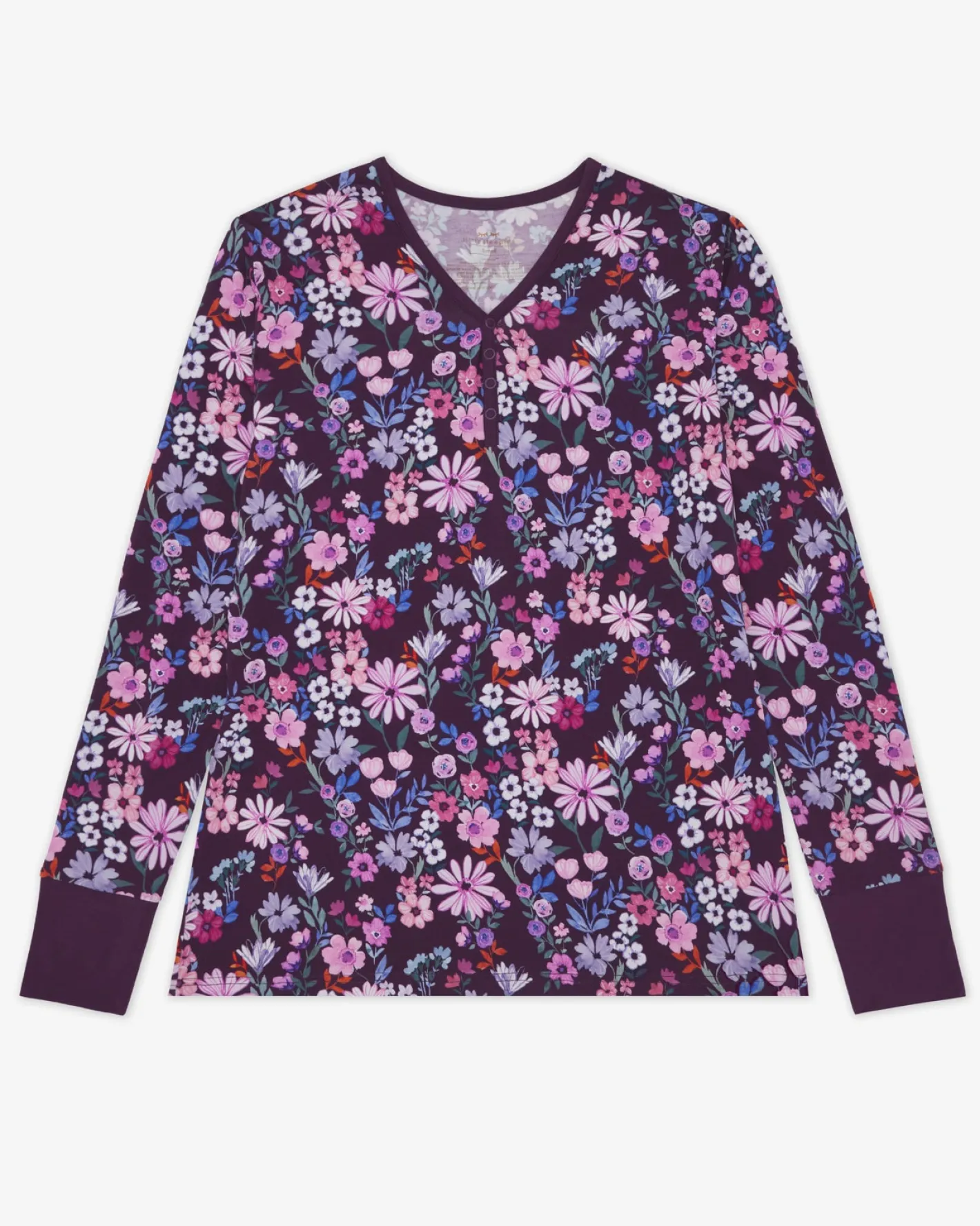 Mommy & Me|Mommy & Me<Little Sleepies Women's Pajama Top Violet Meadow